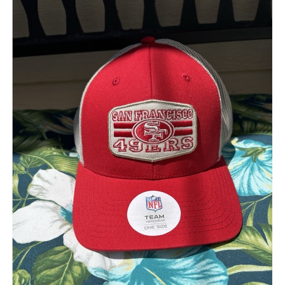NFL Team Apparel Other - SAN FRANCISCO 49ERS NFL Team Apparel Adjustable Red Hat Cap NEW